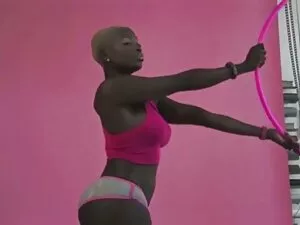 Ebony avec un gros b ...